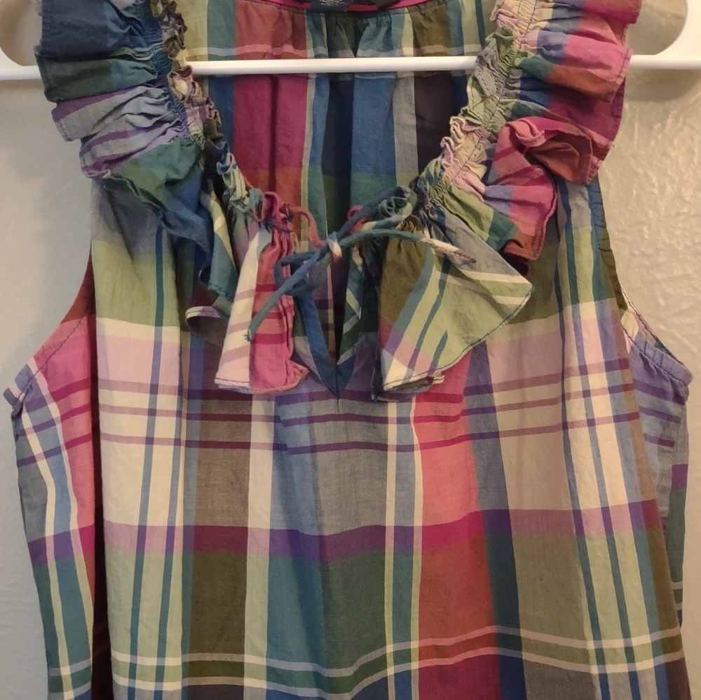 Tommy Hilfiger Sleeveless Plaid Top Size Small - Picture 6 of 9